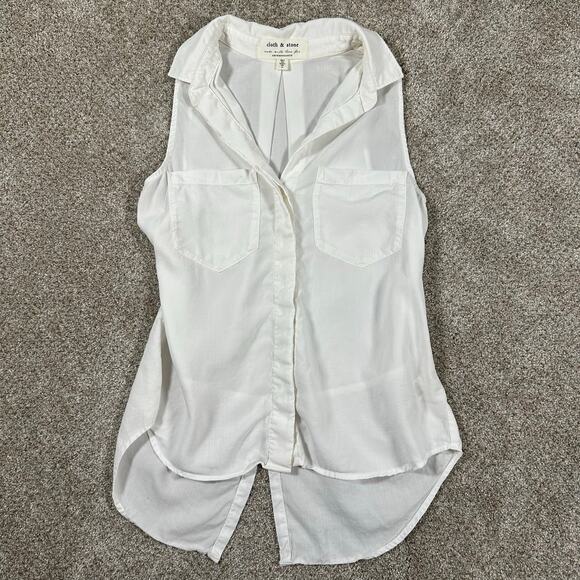 Anthropologie Cloth and Stone Sleeveless Button Down - Picture 1 of 8